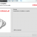 Oracle JDeveloper 11g 11.1.1.6 - Installation Complete